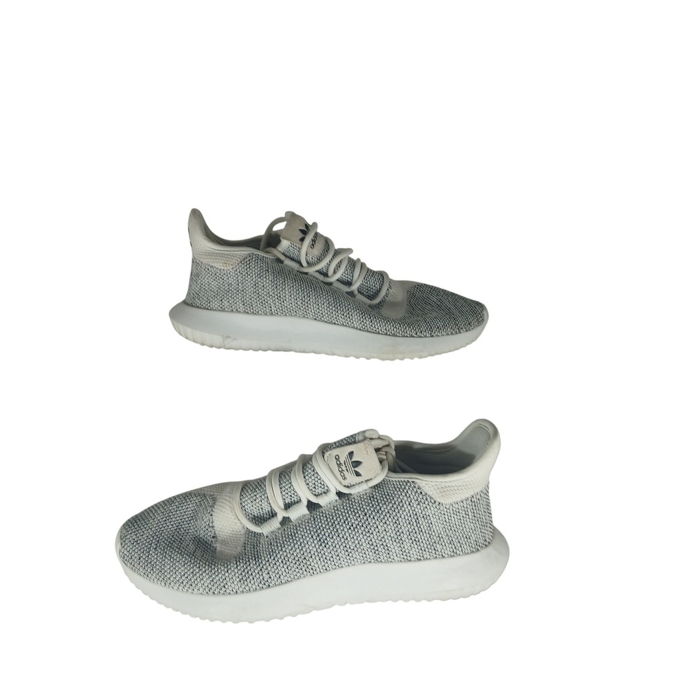 Adidas Tubular Shadow 6 White Grey BY2221 Knit Low Top Sneakers Athleisure